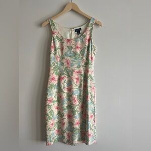 Vintage Ann Taylor silk floral dress size 2